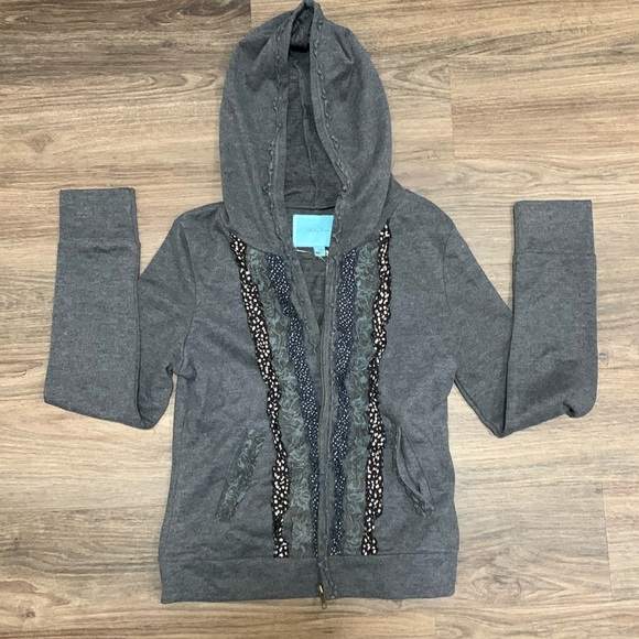Ruby Rose grey sweater with hood/ medium - Picture 1 of 4